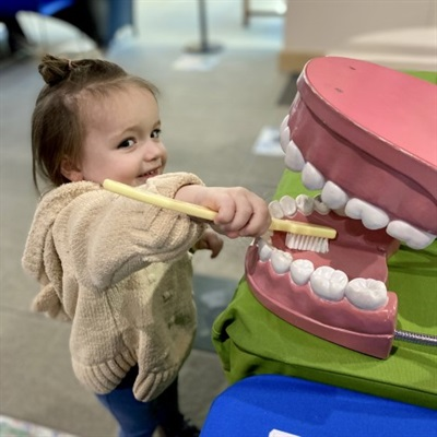 Gulfport Kids Dental Patient Brushing